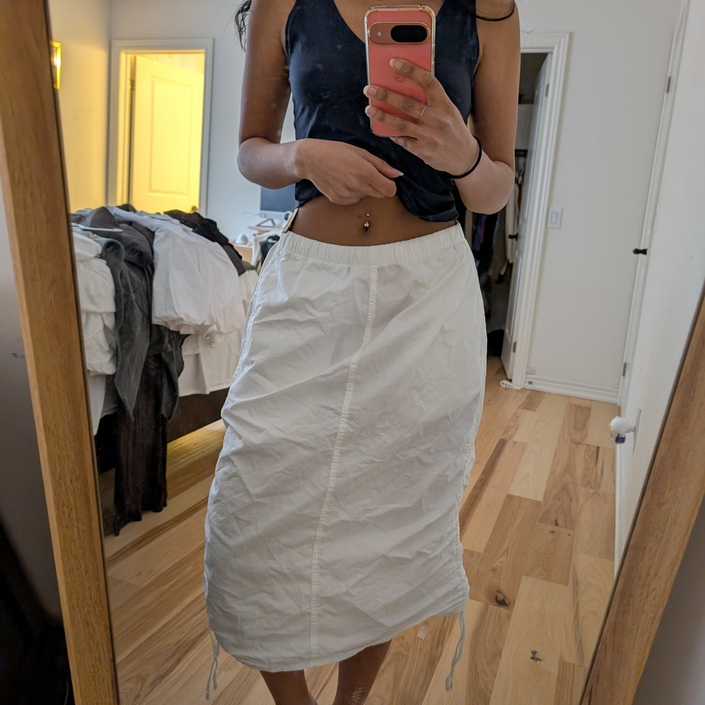 aritzia tna cargo parachute skirt